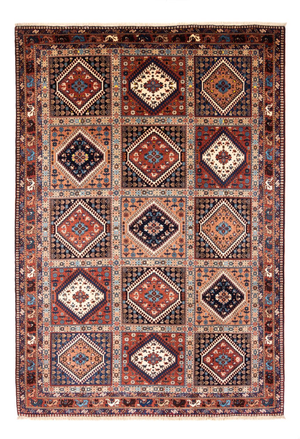 Perserteppich - Nomadic - 306 x 206 cm - bordeauxrot