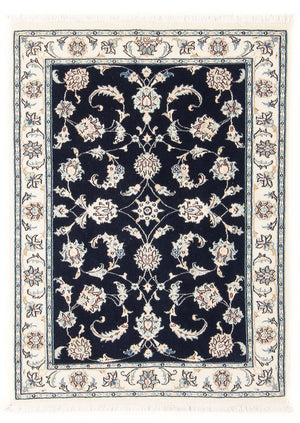 Perserteppich - Nain - Premium - 115 x 80 cm - dunkelblau