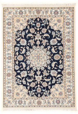 Perserteppich - Nain - Premium - 120 x 80 cm - dunkelblau