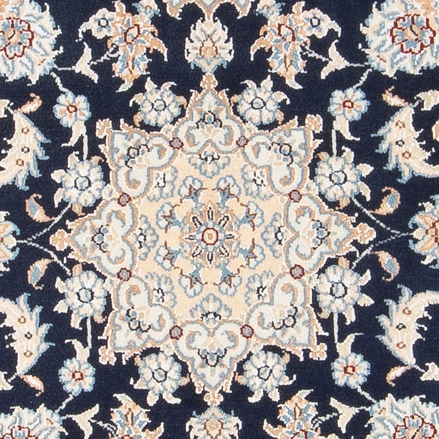 Perserteppich - Nain - Premium - 120 x 80 cm - dunkelblau