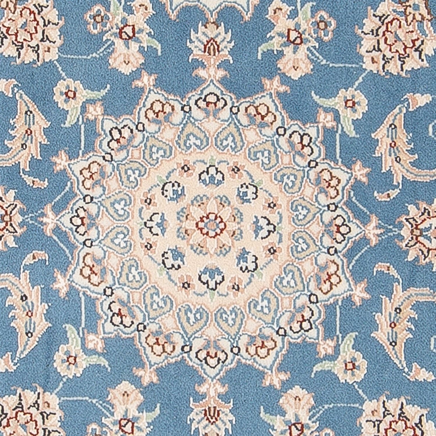 Perserteppich - Nain - Premium - 122 x 81 cm - hellblau