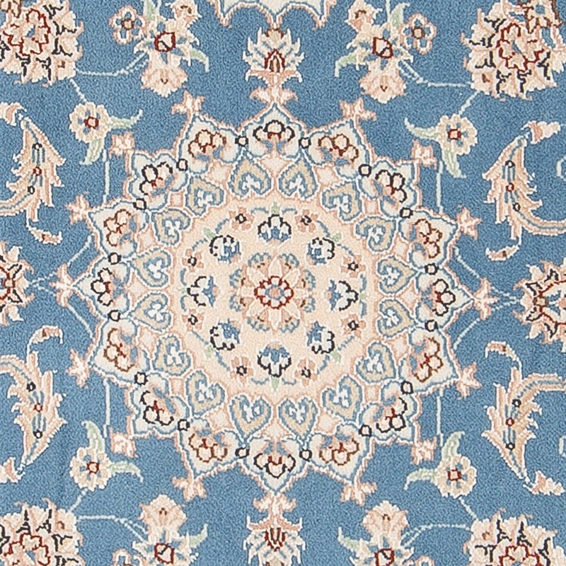 Perserteppich - Nain - Premium - 122 x 81 cm - hellblau