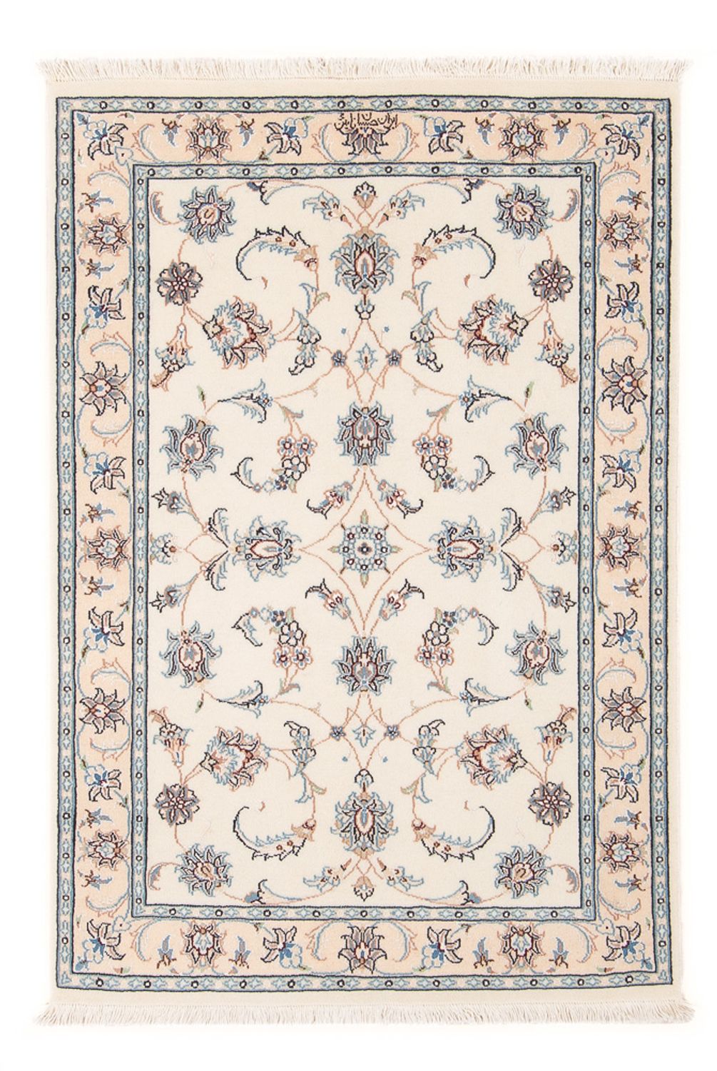 Perserteppich - Nain - Premium - 122 x 81 cm - creme