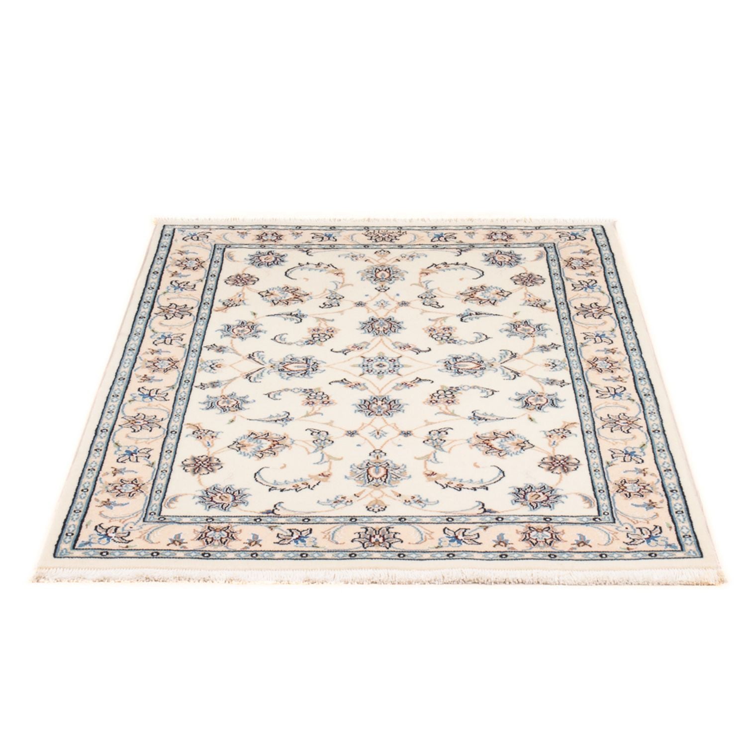 Perserteppich - Nain - Premium - 132 x 81 cm - creme