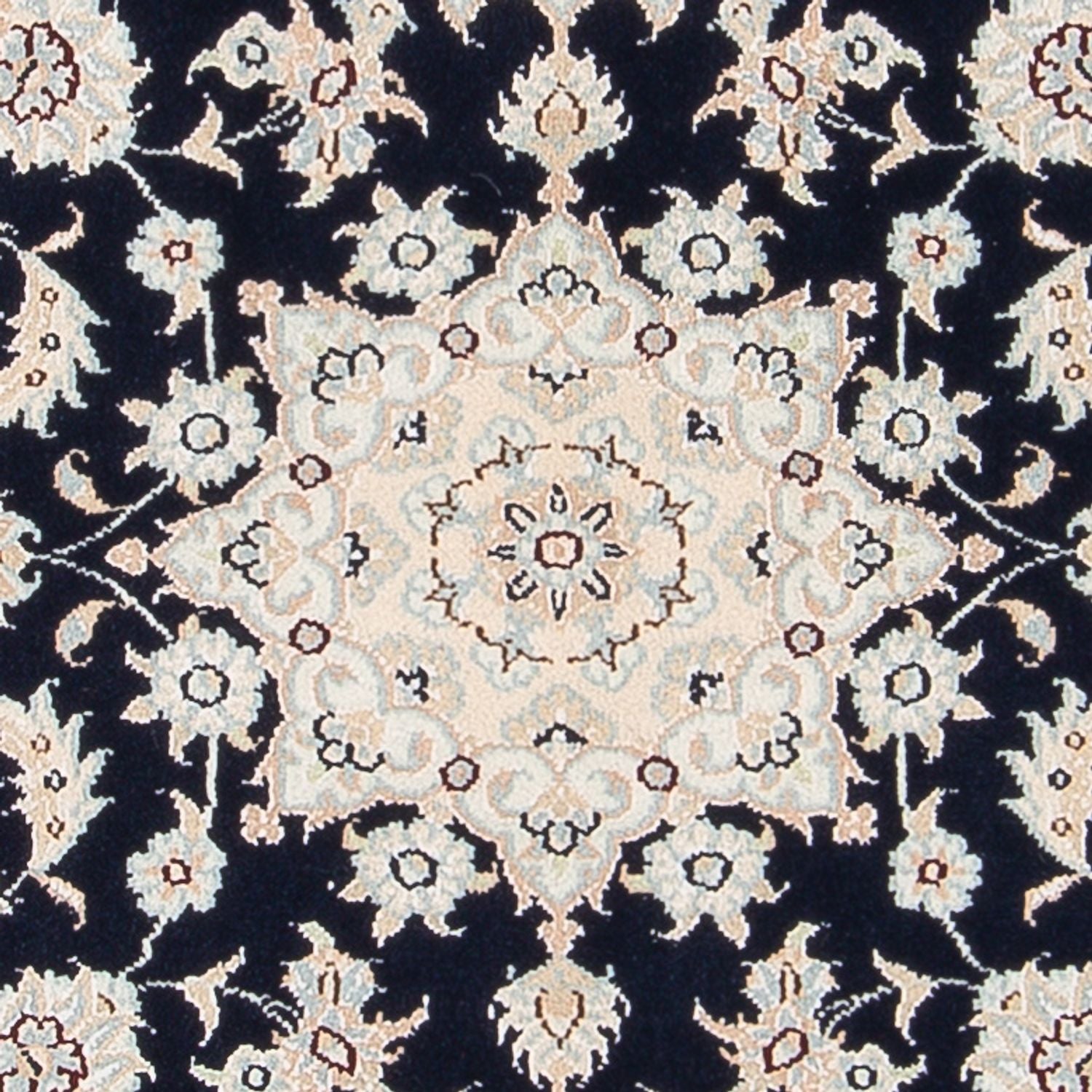 Perserteppich - Nain - Premium - 120 x 81 cm - dunkelblau