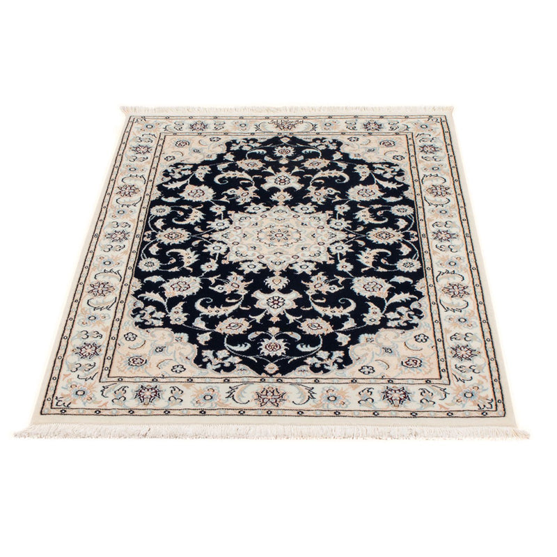 Perserteppich - Nain - Premium - 120 x 81 cm - dunkelblau