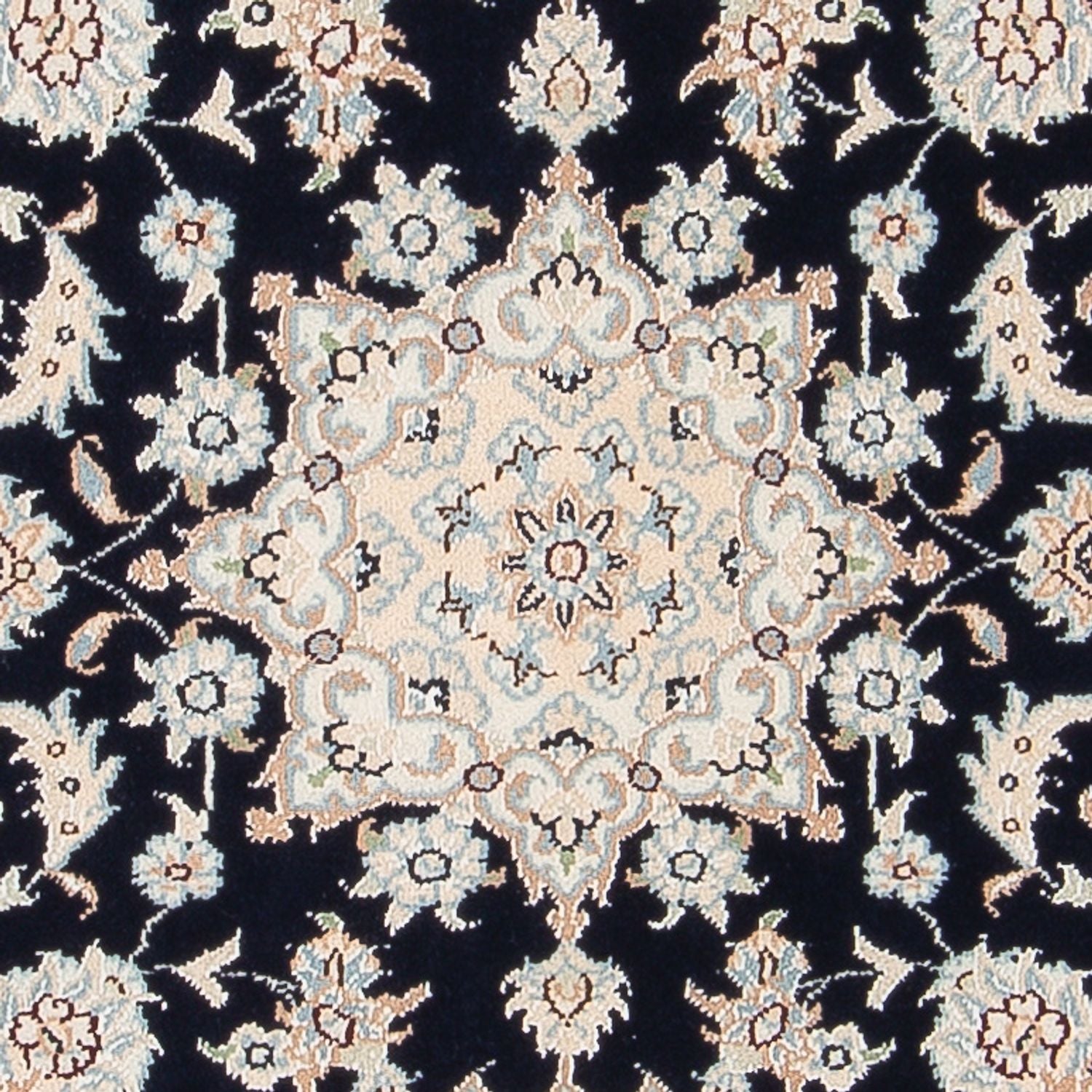 Perserteppich - Nain - Premium - 120 x 80 cm - dunkelblau