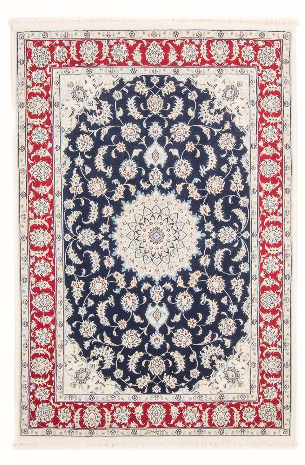 Perserteppich - Nain - Royal - 178 x 120 cm - dunkelblau