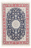 Perserteppich - Nain - Royal - 178 x 120 cm - dunkelblau