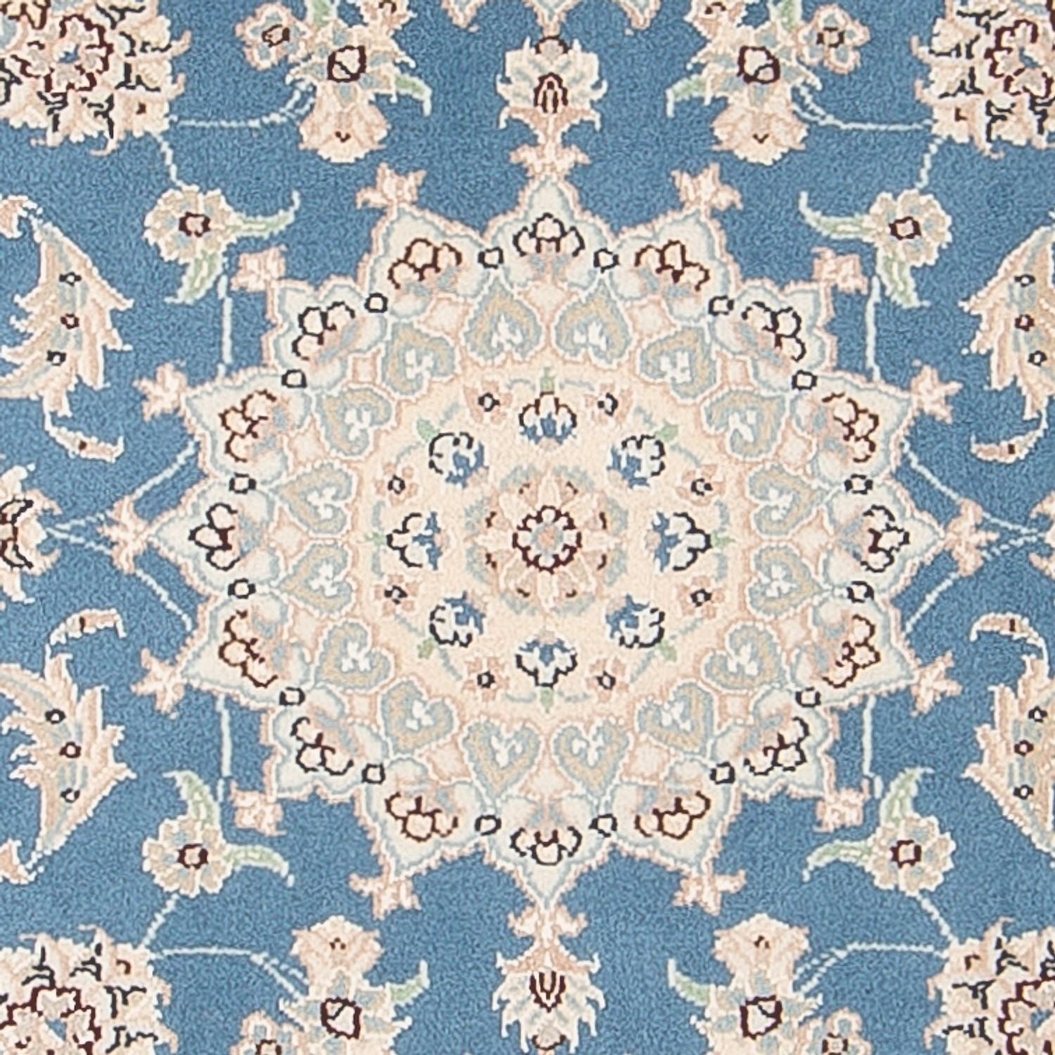 Perserteppich - Nain - Premium - 116 x 81 cm - hellblau