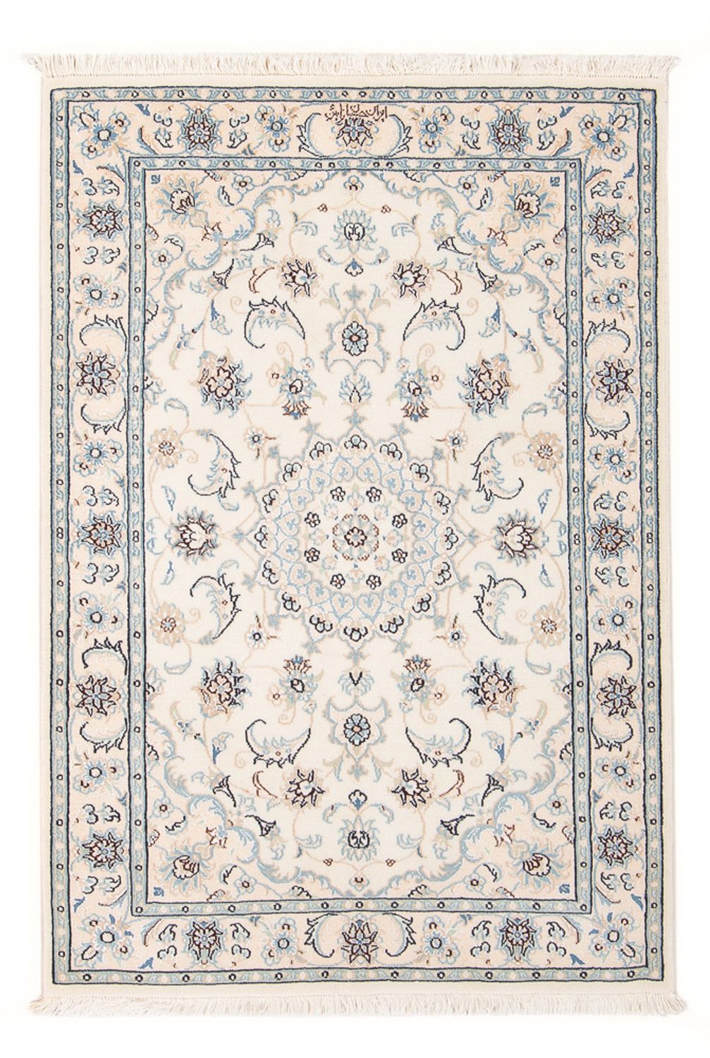 Perserteppich - Nain - Premium - 122 x 80 cm - creme