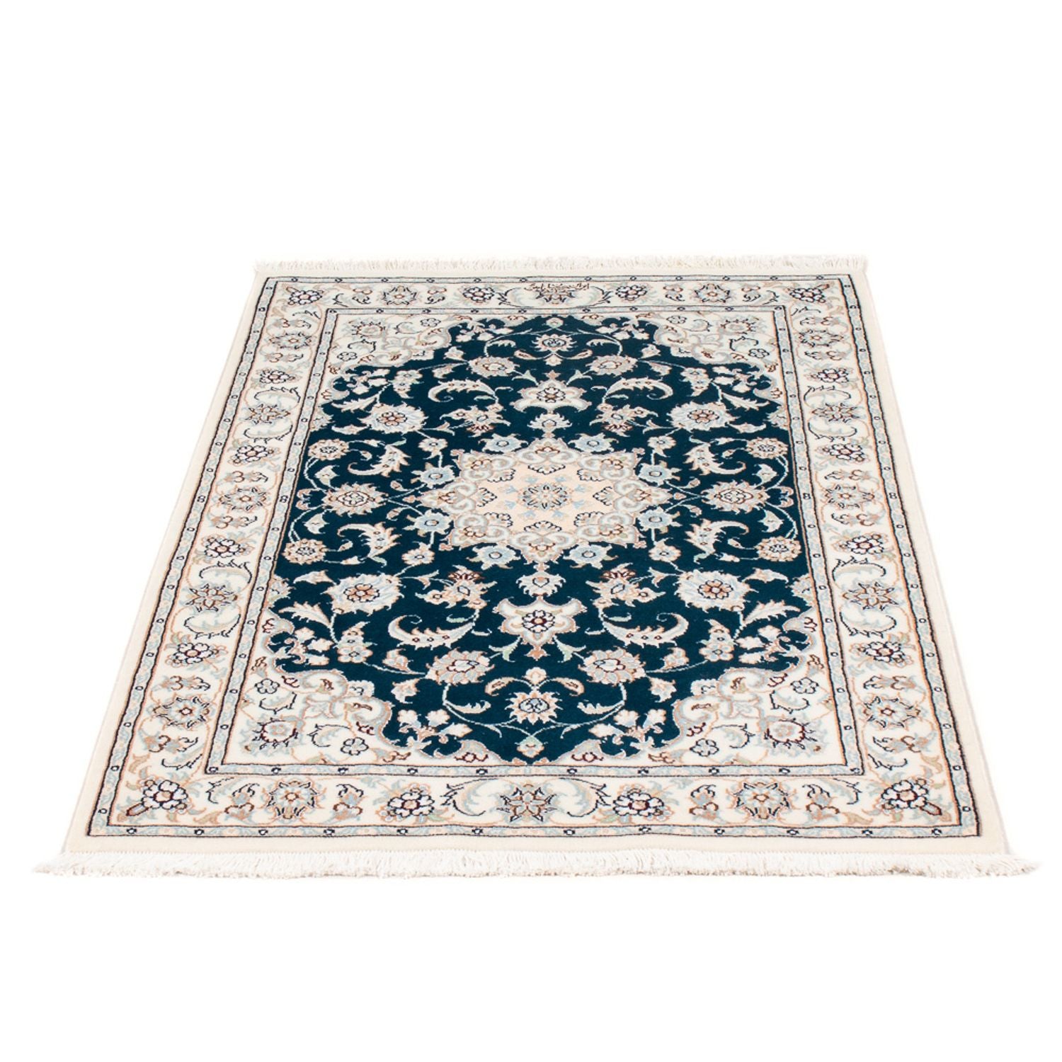 Perserteppich - Nain - Premium - 117 x 80 cm - dunkelgrün
