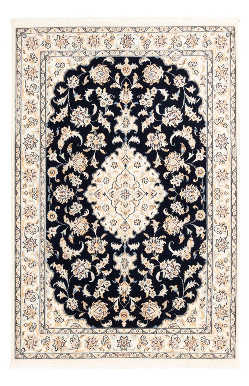 Perserteppich - Nain - Premium - 158 x 109 cm - dunkelblau