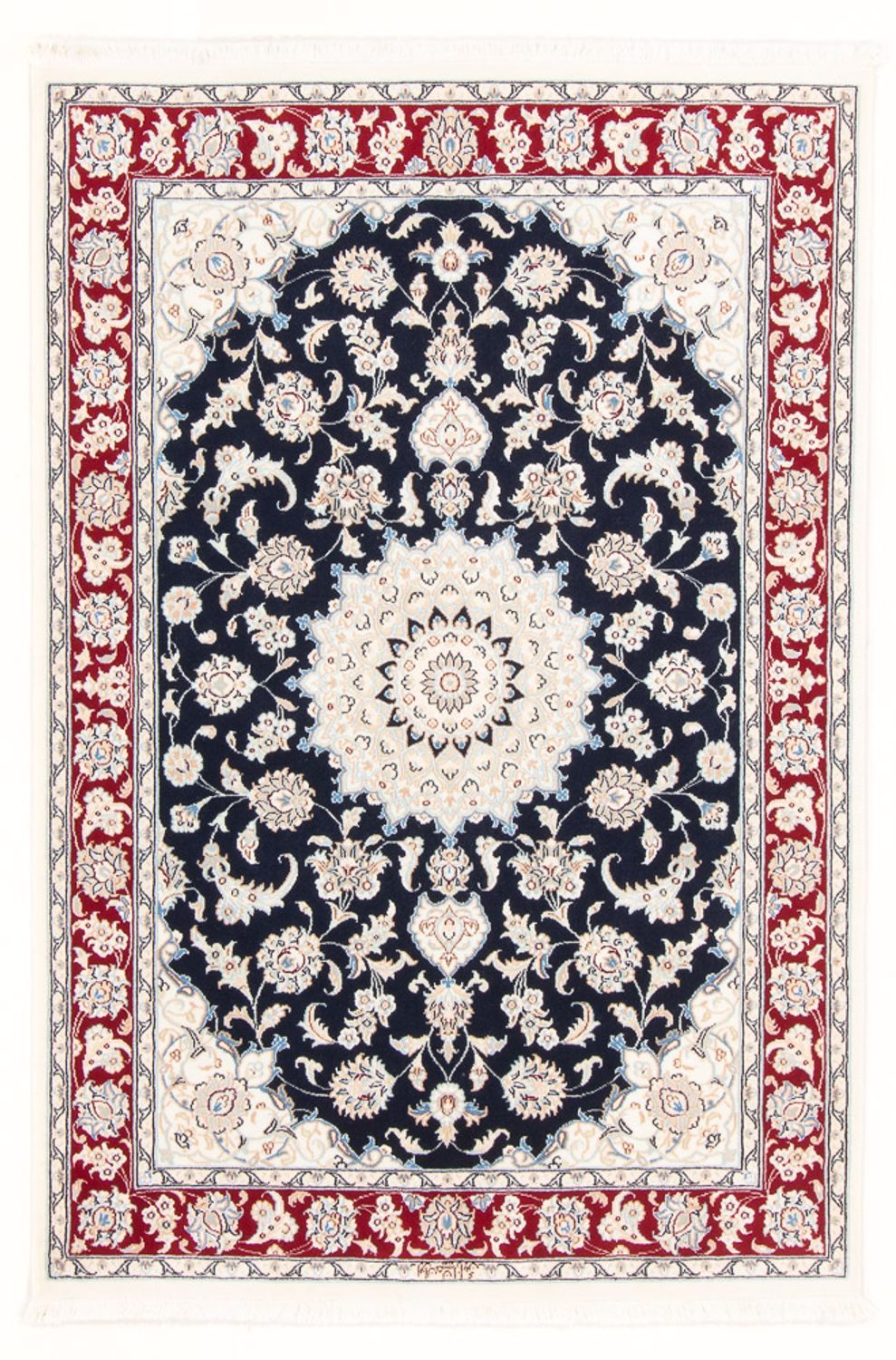 Perserteppich - Nain - Royal - 158 x 108 cm - dunkelblau