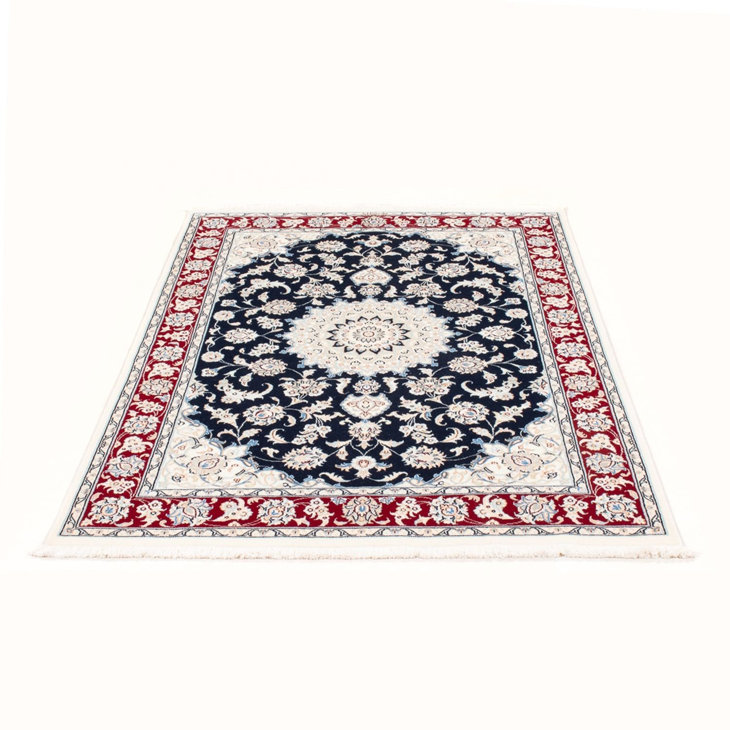 Perserteppich - Nain - Royal - 158 x 108 cm - dunkelblau