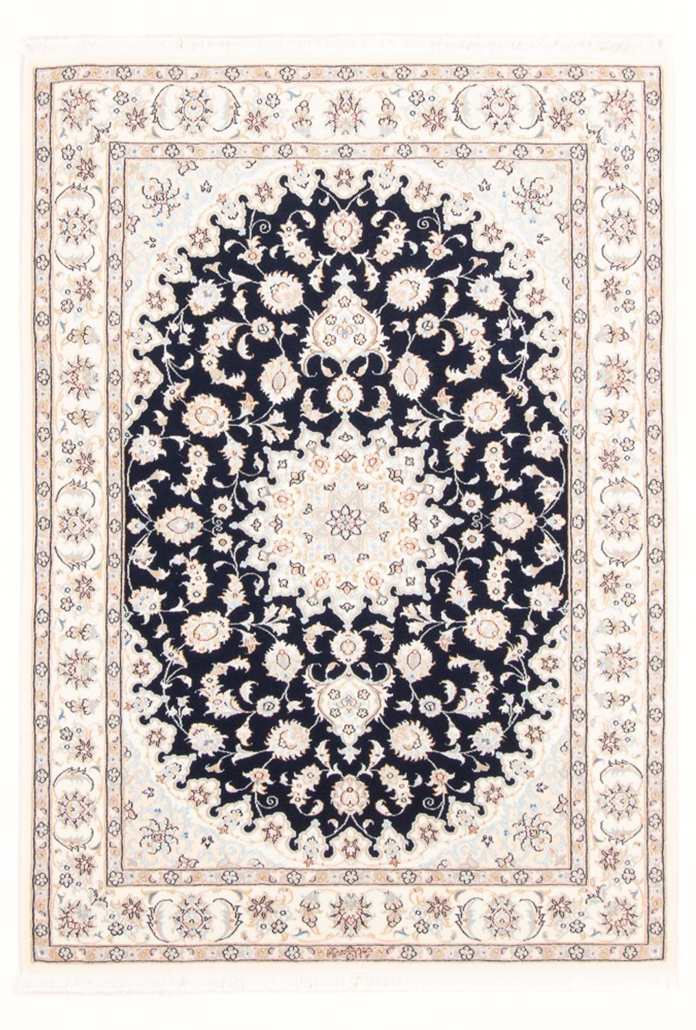 Perserteppich - Nain - Royal - 173 x 118 cm - dunkelblau