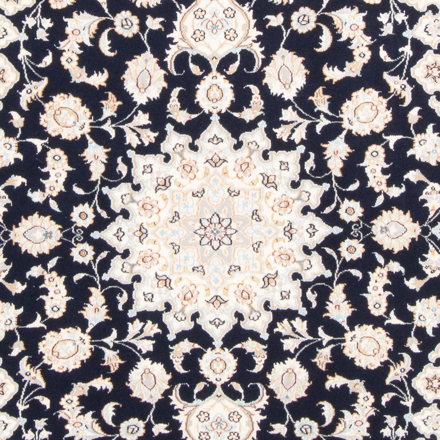 Perserteppich - Nain - Royal - 173 x 118 cm - dunkelblau
