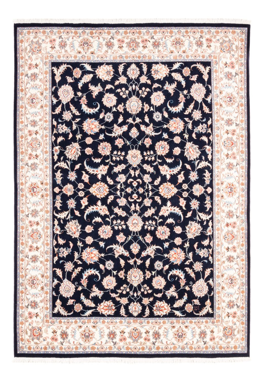 Perserteppich - Täbriz - 200 x 147 cm - dunkelblau