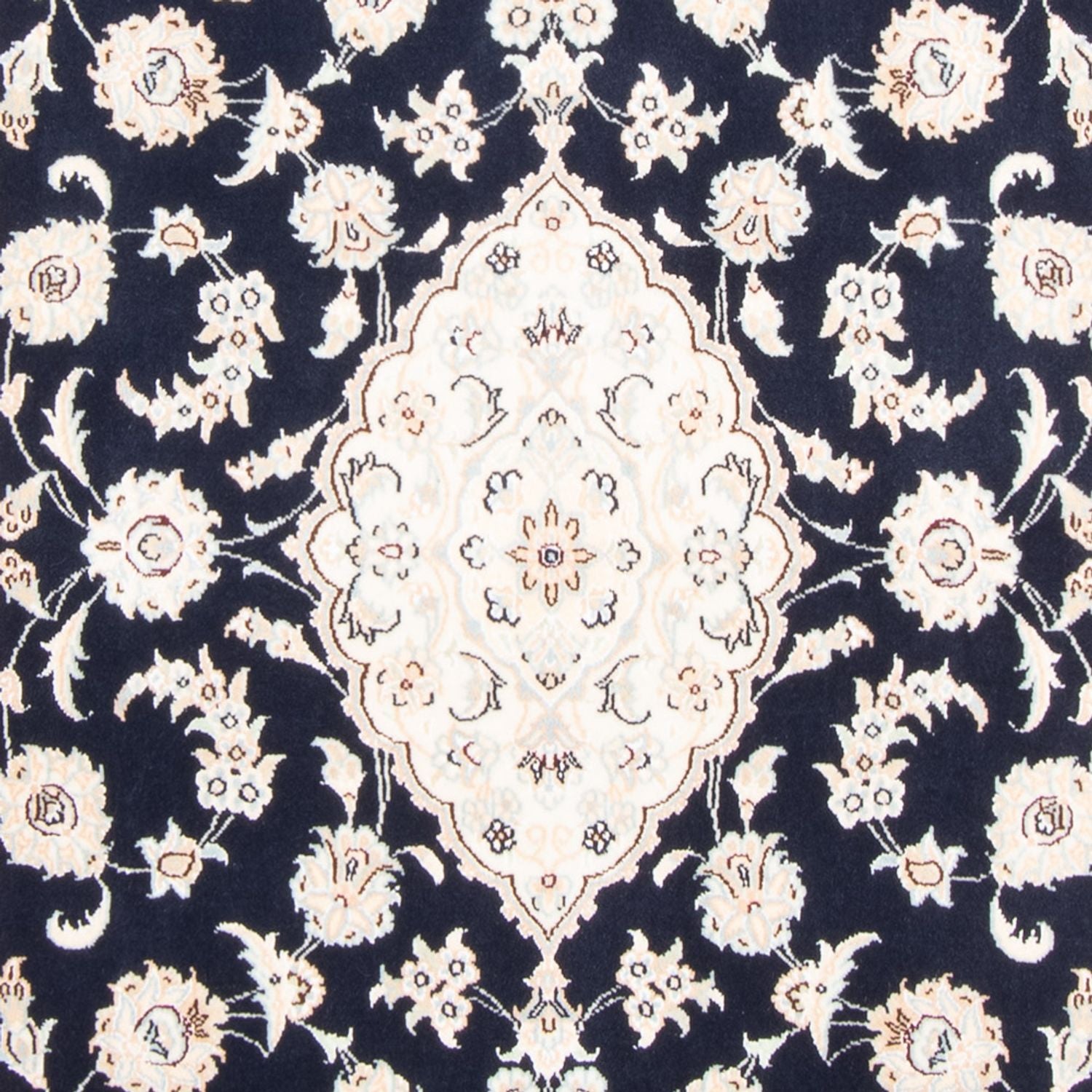 Perserteppich - Nain - Royal - 155 x 105 cm - dunkelblau