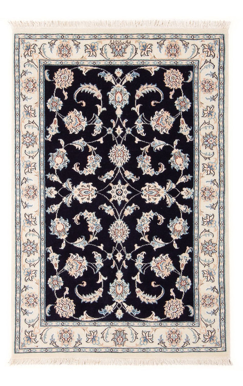 Perserteppich - Nain - Premium - 125 x 80 cm - dunkelblau