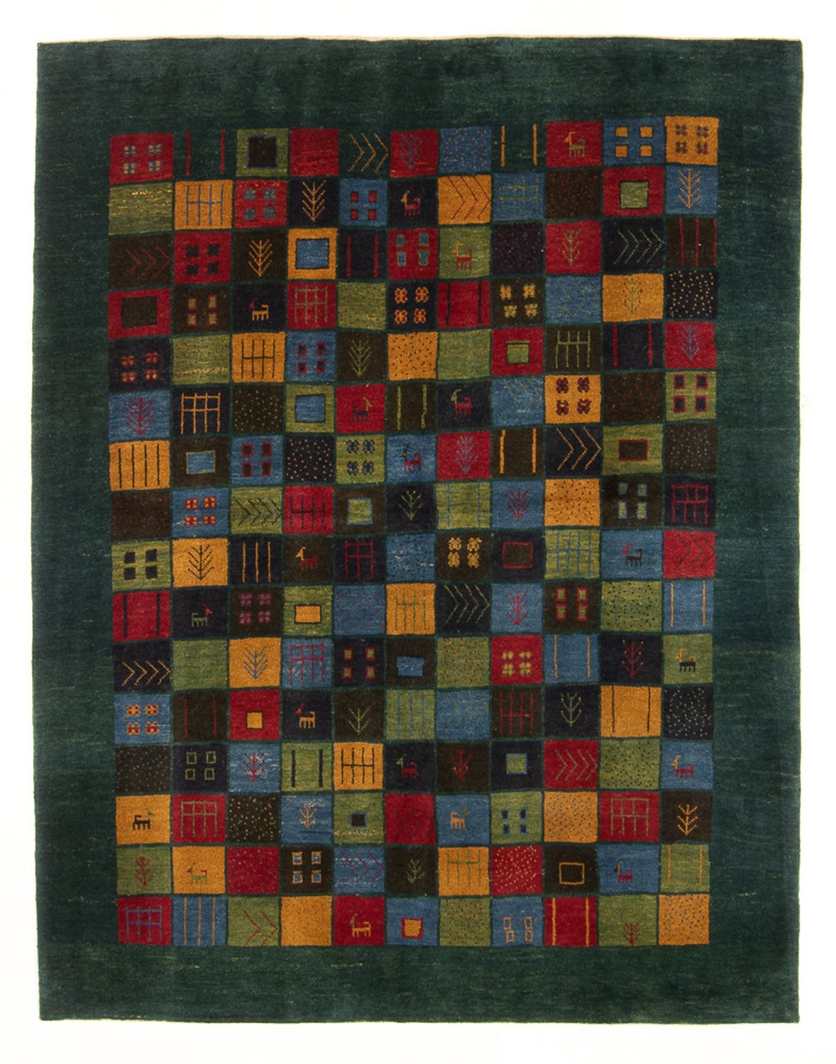 Gabbeh Teppich - Perser - 234 x 174 cm - mehrfarbig