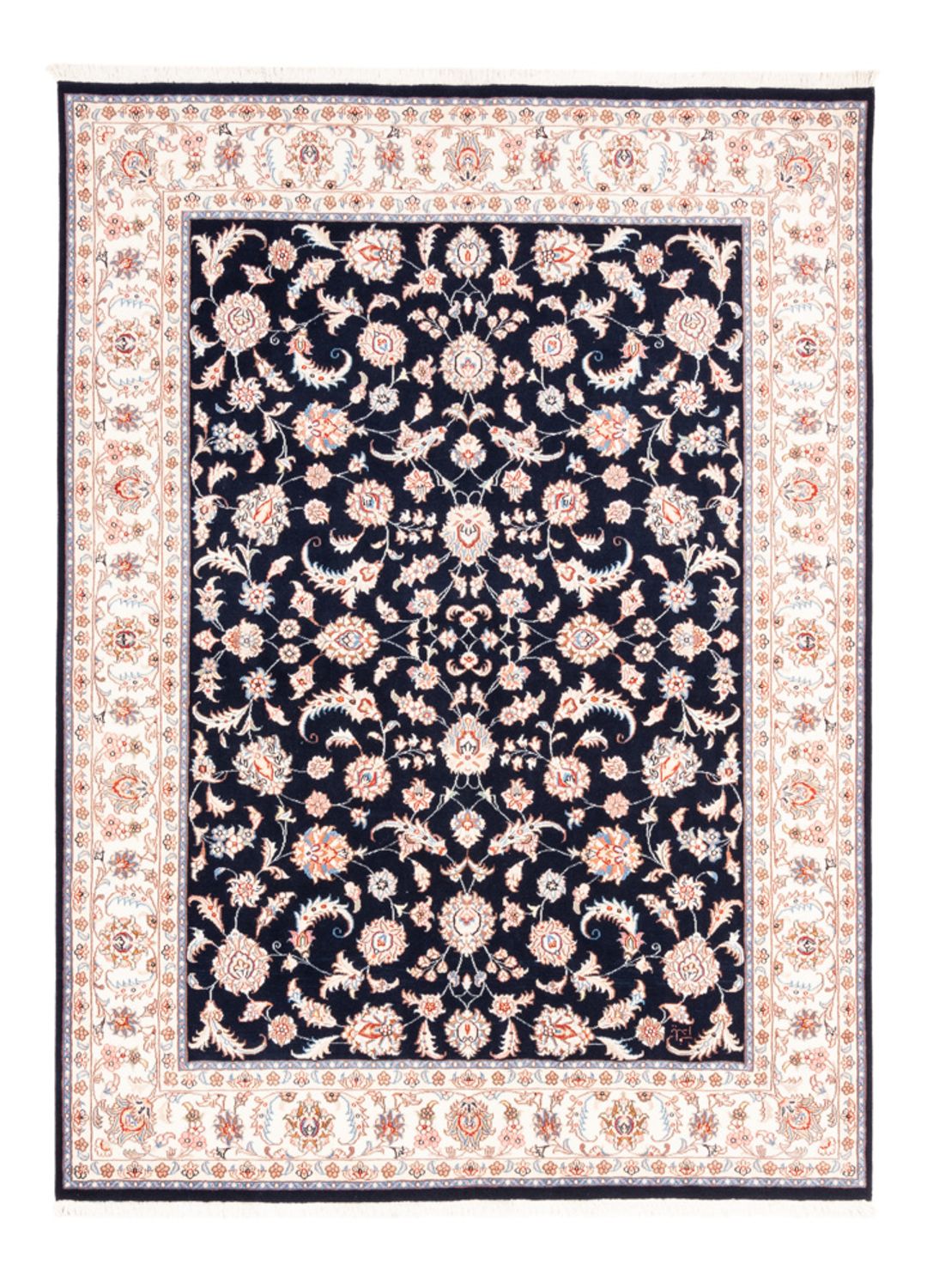 Perserteppich - Täbriz - 200 x 149 cm - dunkelblau