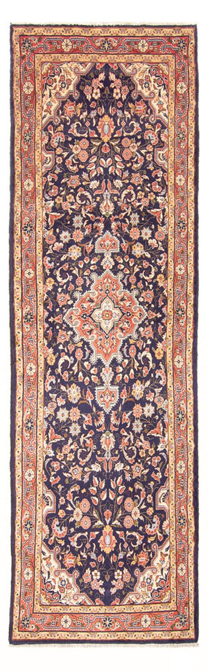 Läufer Perser - Nomadic - 336 x 102 cm - dunkelblau