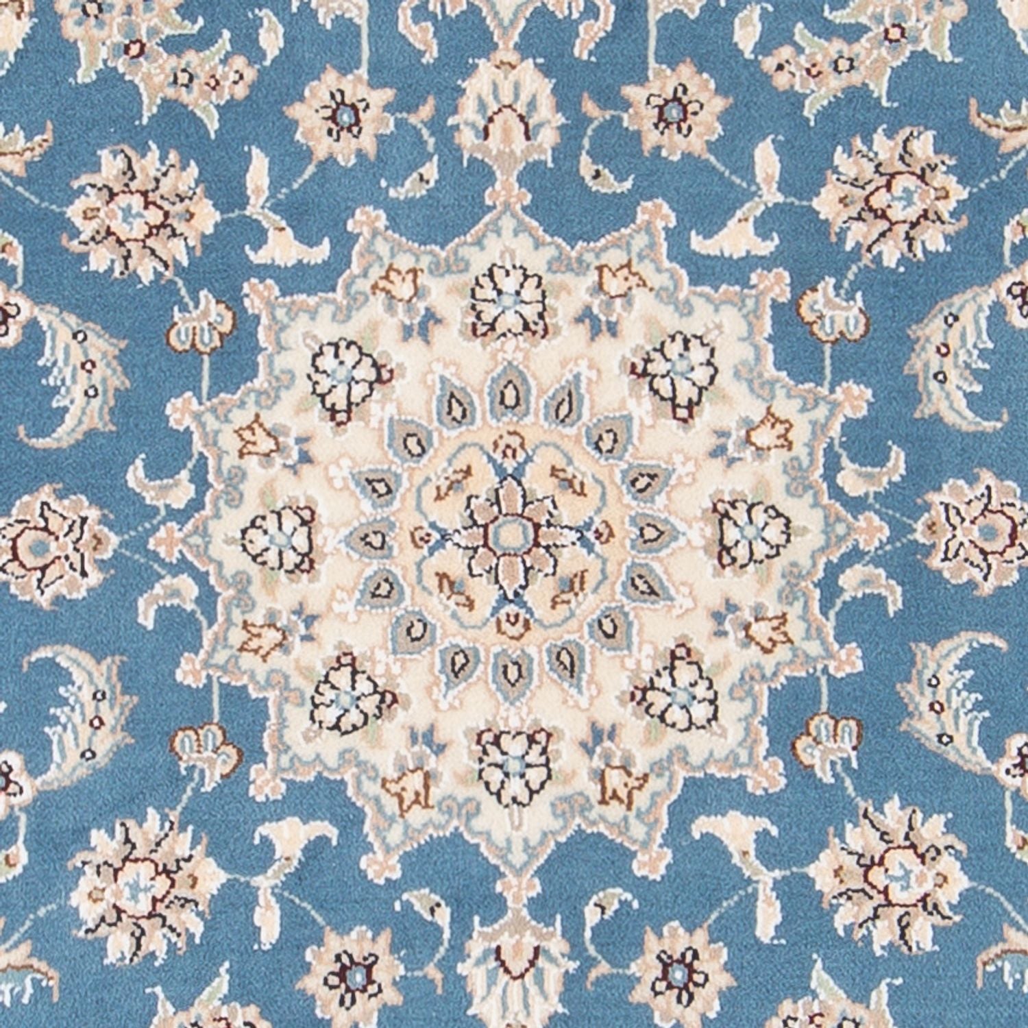 Perserteppich - Nain - Premium - 138 x 76 cm - hellblau