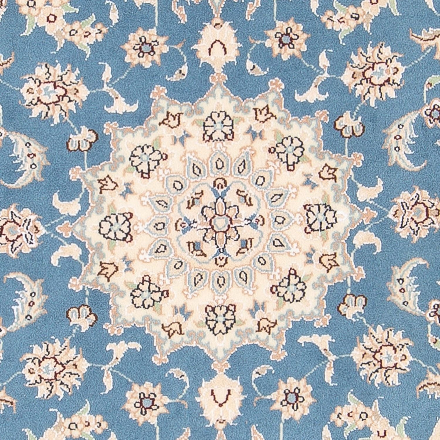 Perserteppich - Nain - Premium - 138 x 76 cm - hellblau