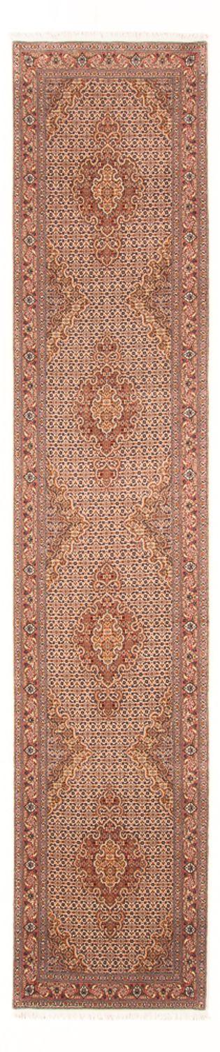 Läufer Perser - Täbriz - Royal - 400 x 80 cm - beige