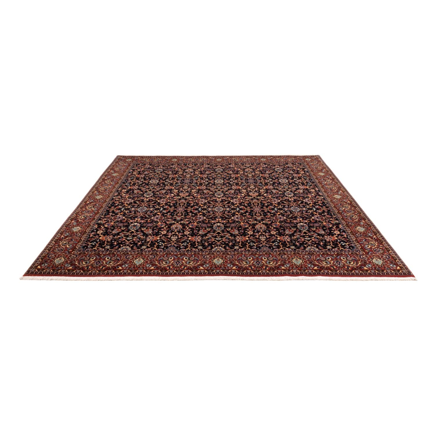 Perserteppich - Bidjar quadratisch  - 250 x 248 cm - dunkelblau