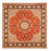 Perserteppich - Täbriz quadratisch  - 253 x 249 cm - orange