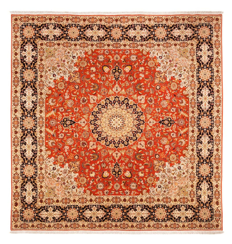 Perserteppich - Täbriz quadratisch  - 253 x 249 cm - orange