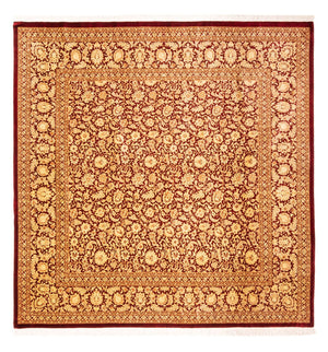 Seidenteppich - Ghom Seide - Premium quadratisch  - 200 x 200 cm - gold