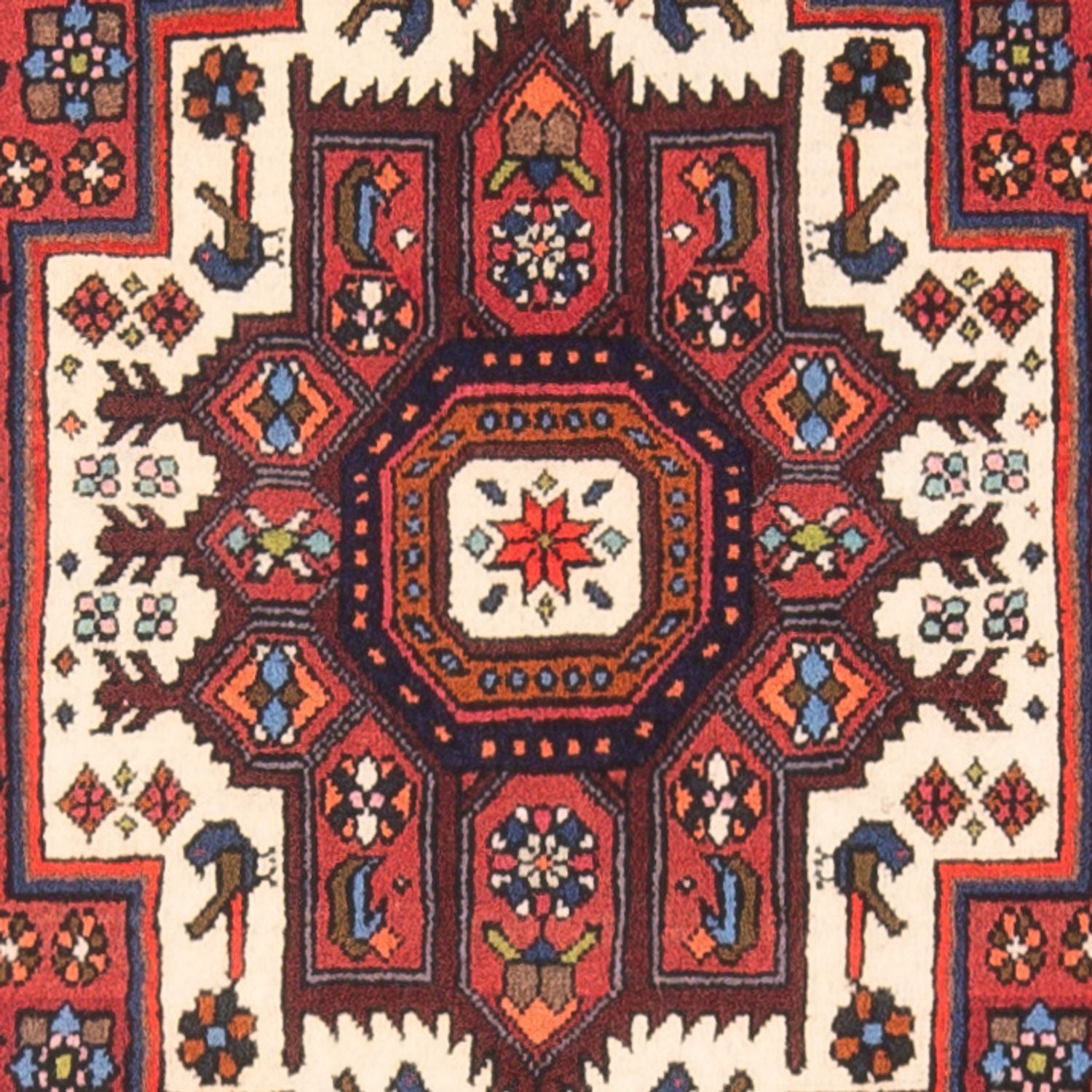 Perserteppich - Nomadic - 120 x 86 cm - creme