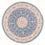 Perserteppich - Täbriz - Royal rund  - 200 x 200 cm - blau