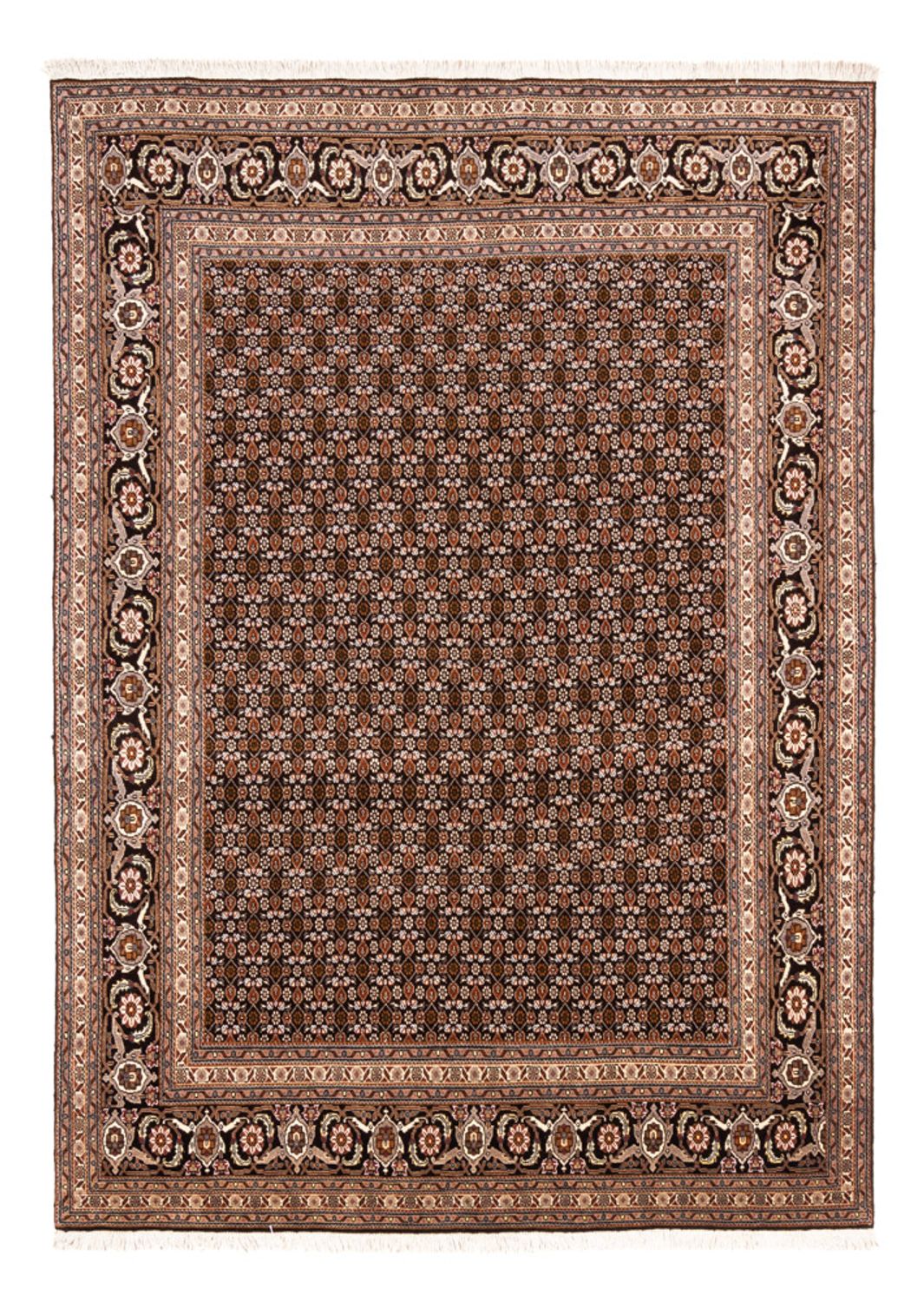 Perserteppich - Täbriz - Royal - 237 x 178 cm - dunkelblau