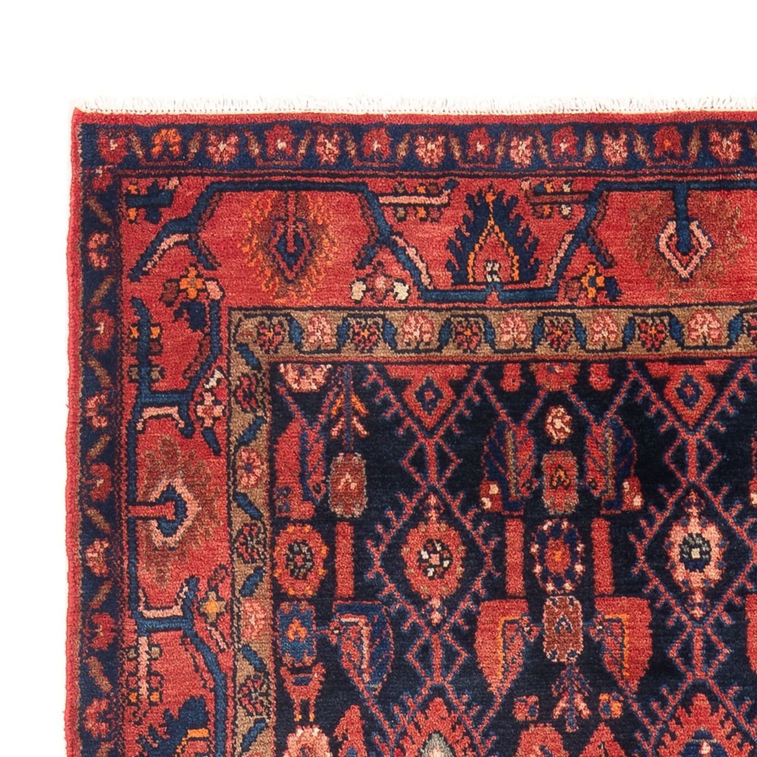 Perserteppich - Nomadic - 194 x 147 cm - dunkelblau