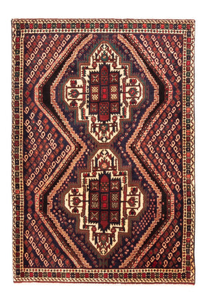 Perserteppich - Nomadic - 150 x 108 cm - bordeauxrot