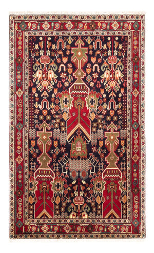 Perserteppich - Nomadic - 155 x 100 cm - bordeauxrot