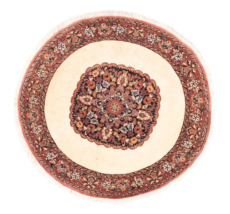 Perserteppich - Bidjar - Royal rund  - 100 x 100 cm - creme