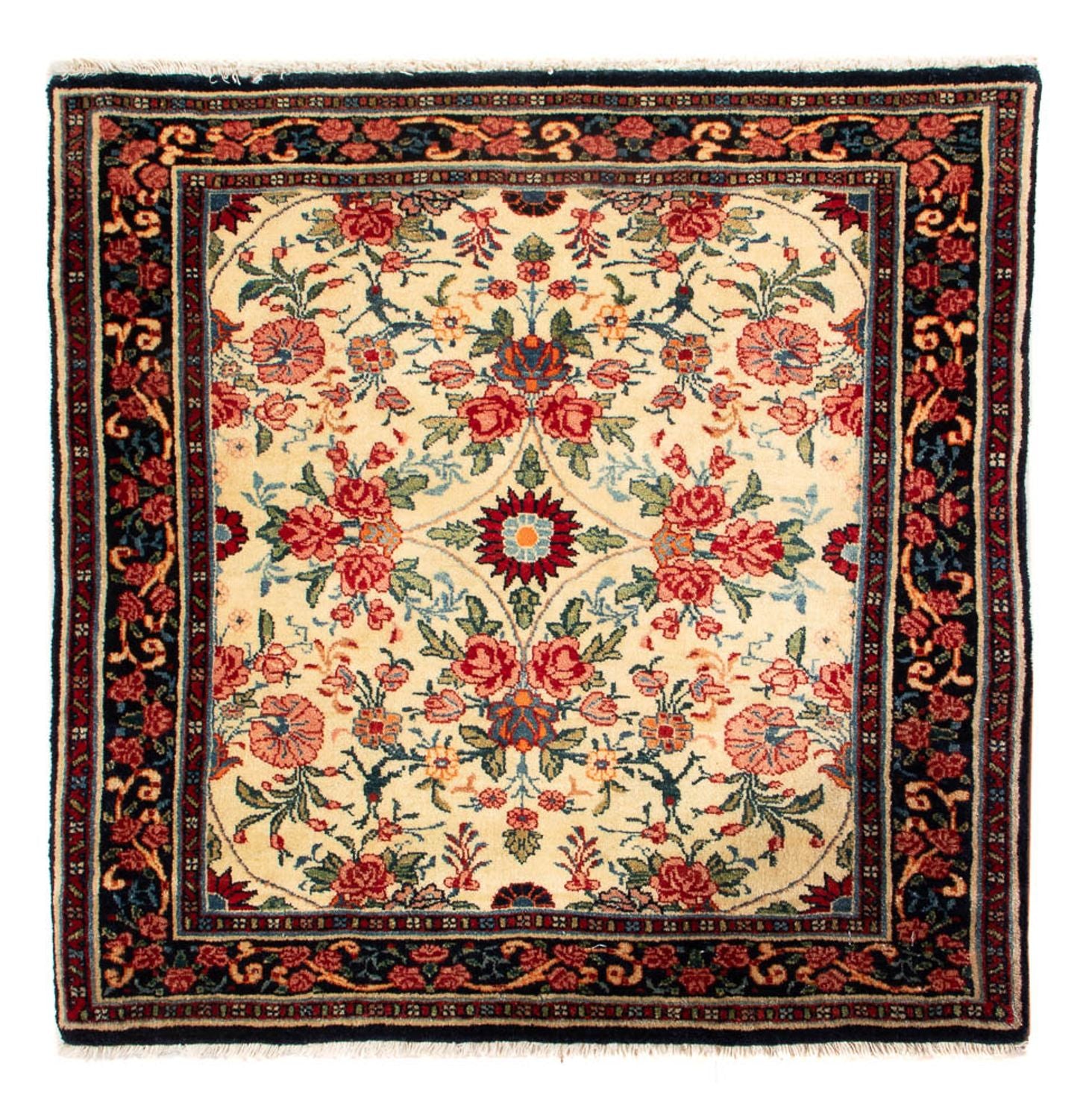 Perserteppich - Bidjar - Royal quadratisch  - 70 x 70 cm - creme