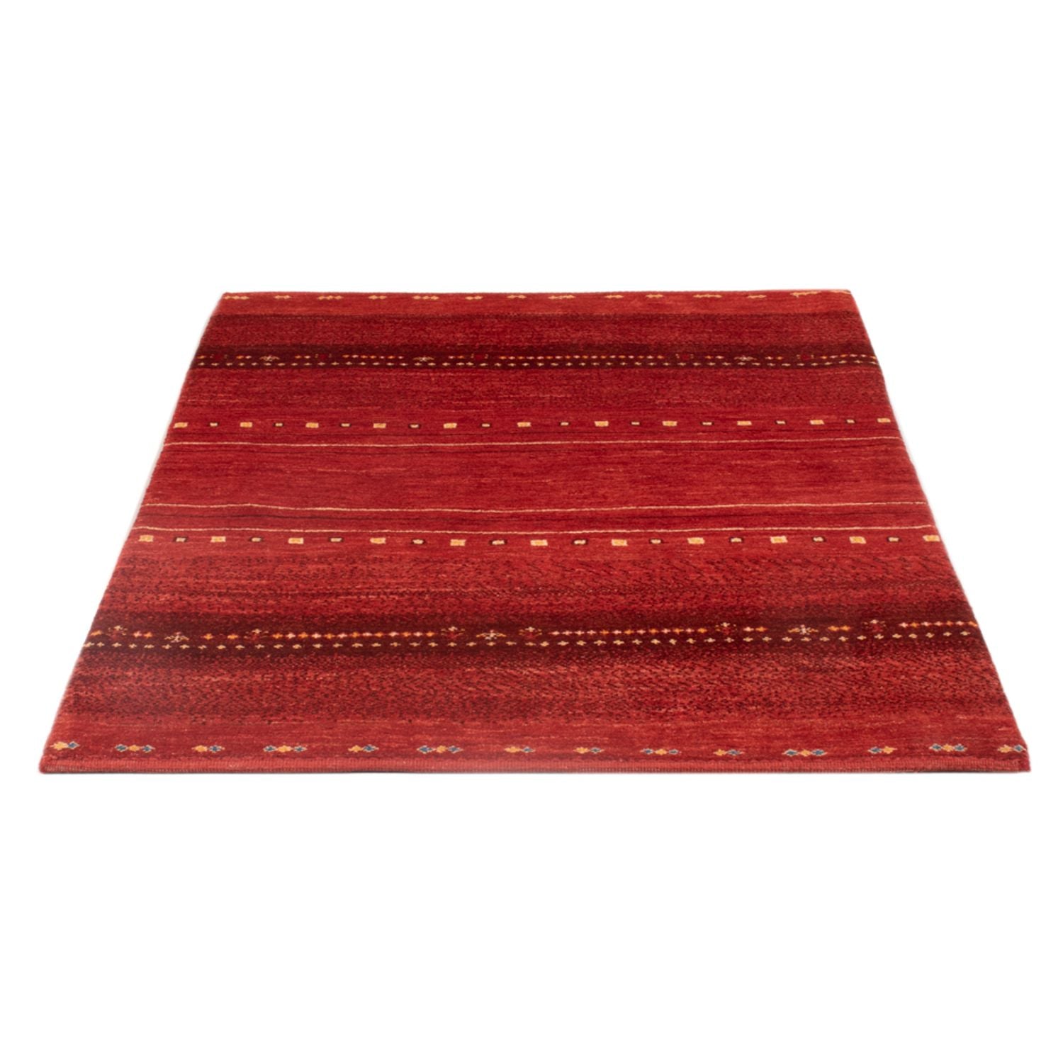 Gabbeh Teppich - Perser - 140 x 102 cm - dunkelrot