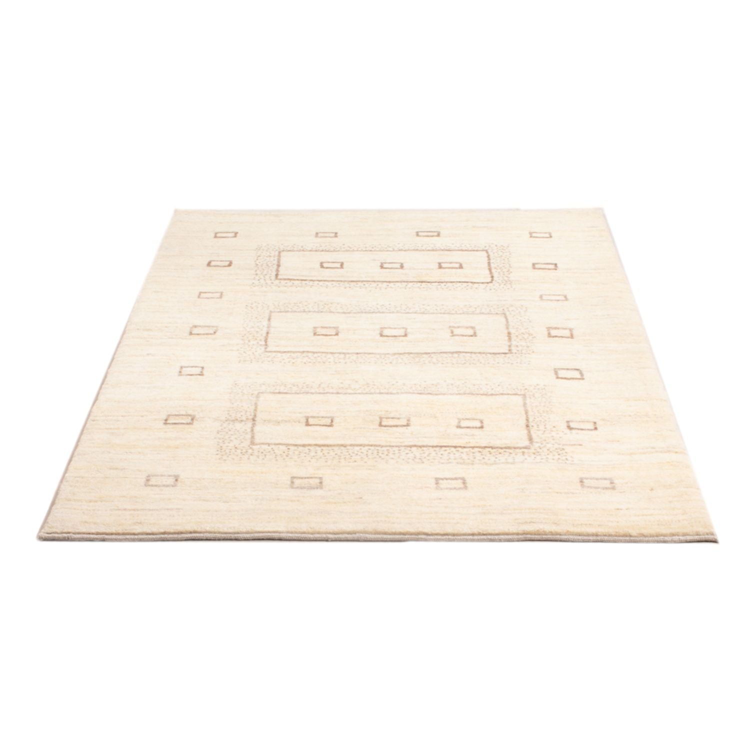 Gabbeh Teppich - Perser - 148 x 102 cm - hellbeige