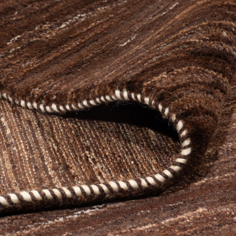 Gabbeh Teppich - Perser - 248 x 215 cm - dunkelbraun