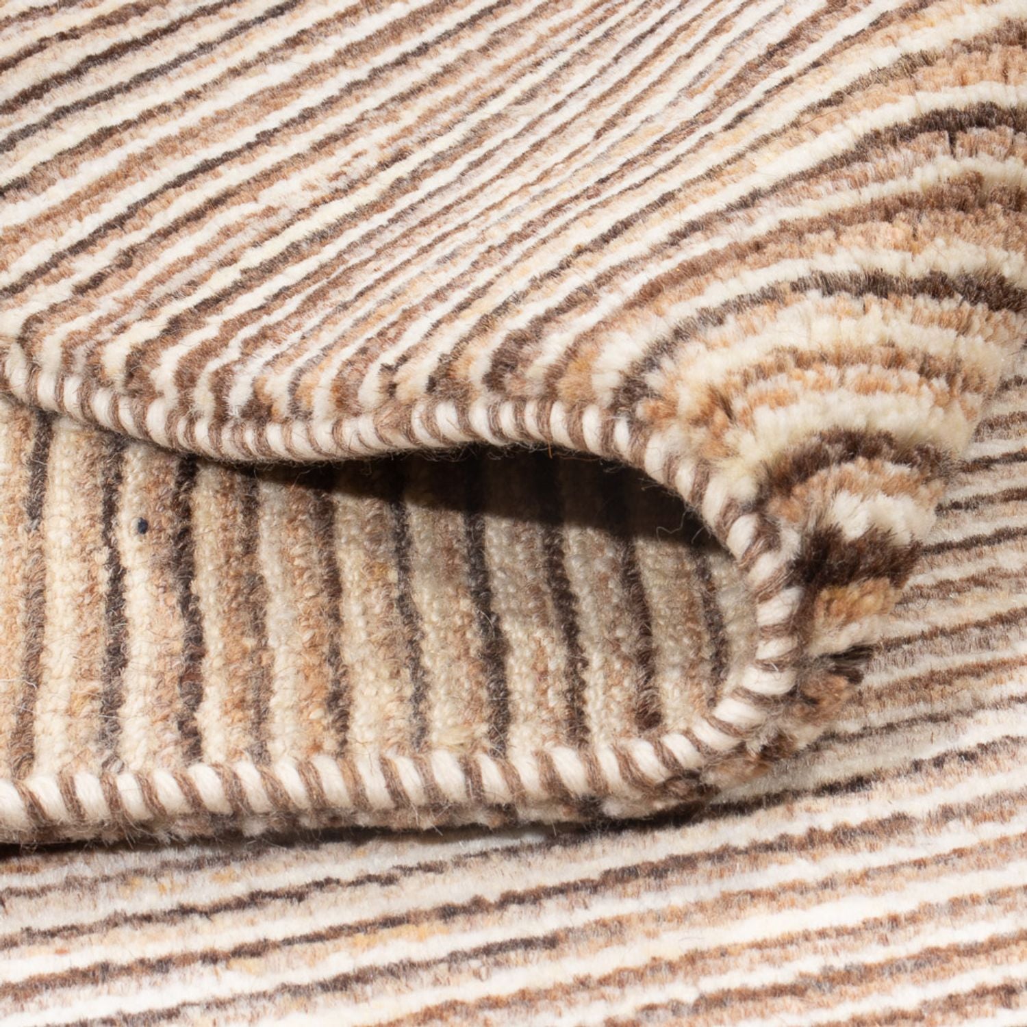 Gabbeh Teppich - Perser - 197 x 150 cm - hellbraun