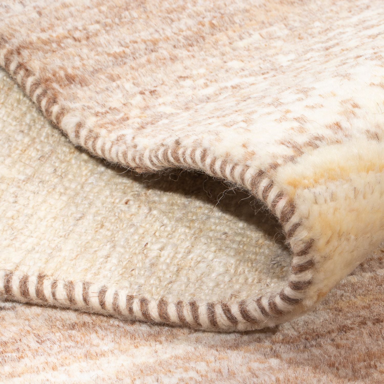 Gabbeh Teppich - Perser - 93 x 58 cm - hellbeige