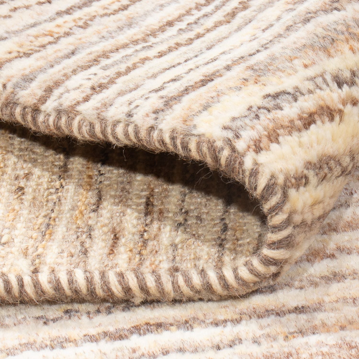 Gabbeh Teppich - Perser - 93 x 62 cm - hellbeige