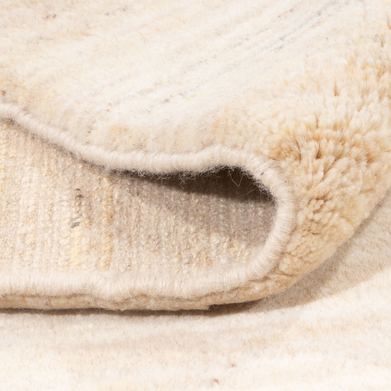 Gabbeh Teppich - Perser - 183 x 151 cm - hellbeige