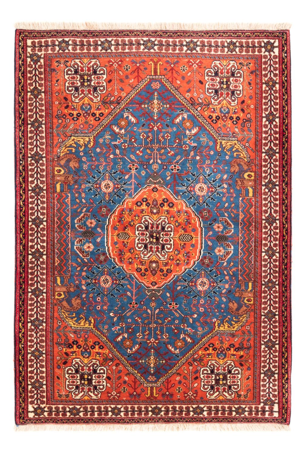 Perserteppich - Nomadic - 156 x 110 cm - blau